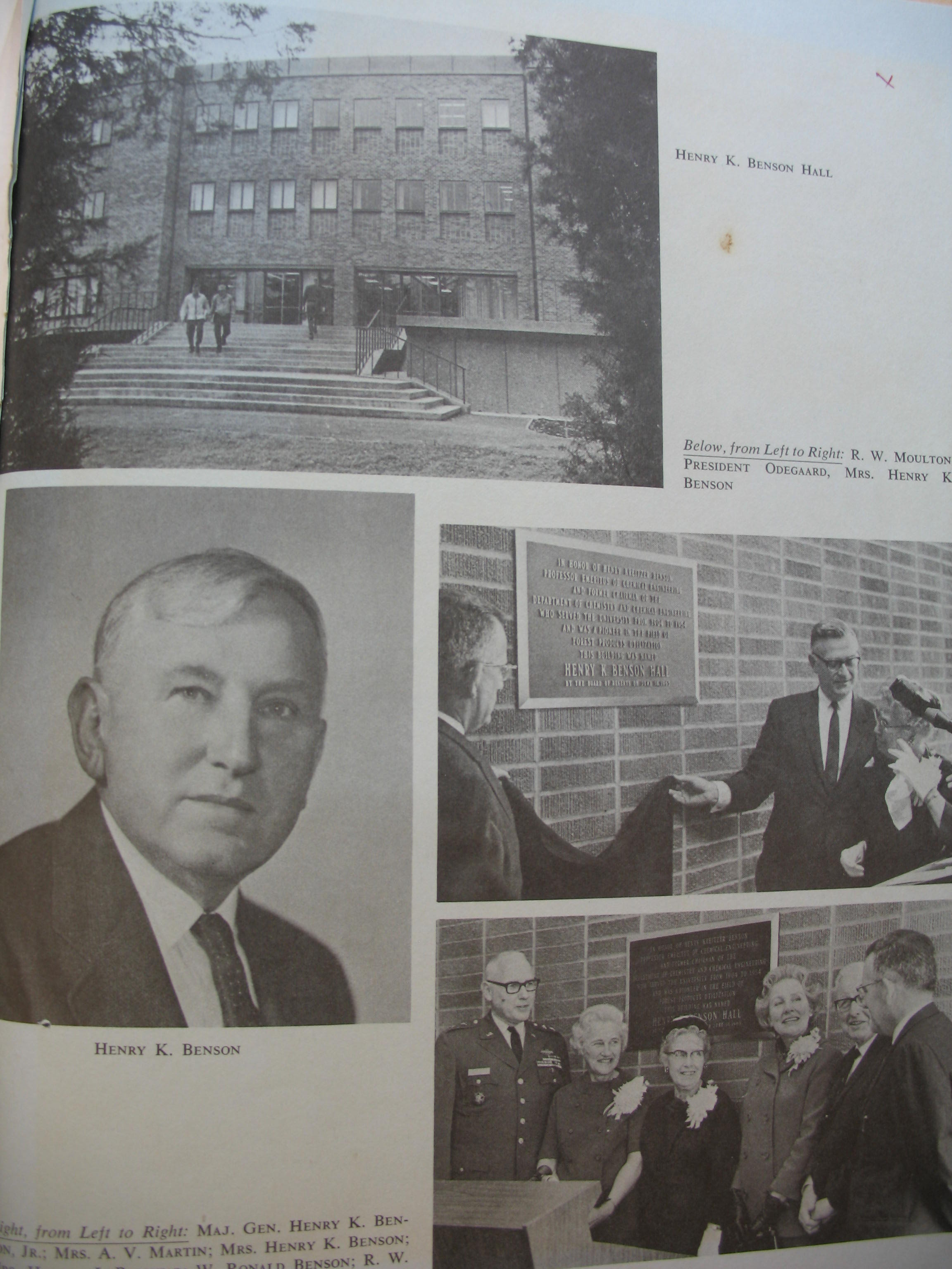 Benson Hall Booklet