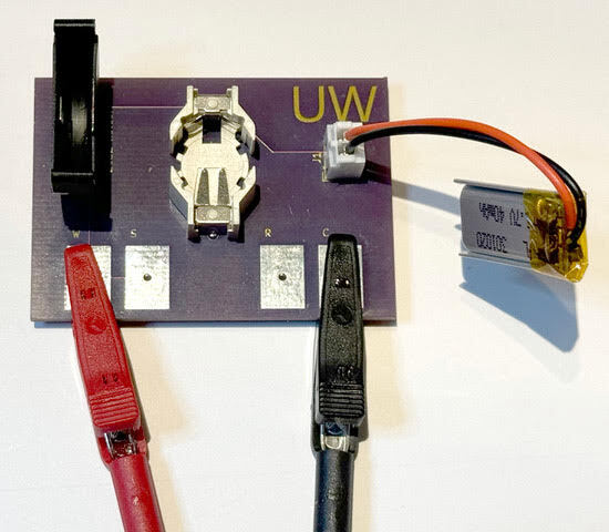 A custom interface board designed by chemical engineering professor Stu Adler, for the battery engineering certificate program