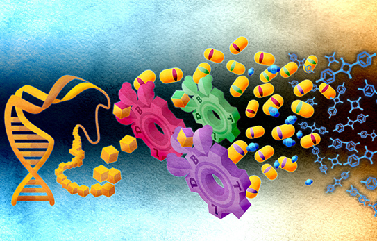 illustration of engineering microbe genomes