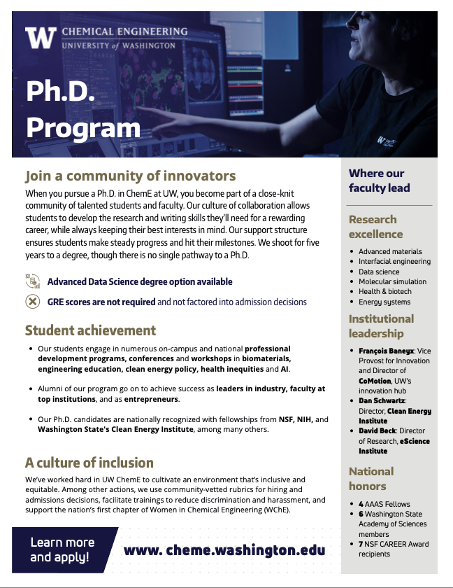 PhD program flyer preview