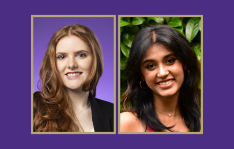 Lauren Ellis and Durva Patil headshots