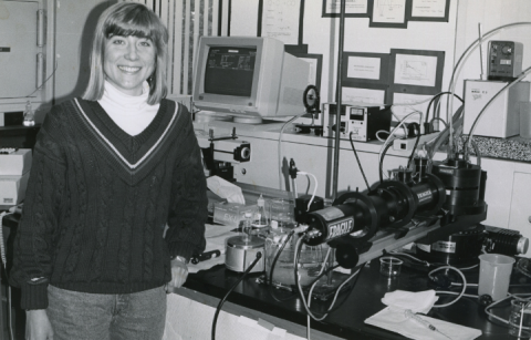 ChemE alumna Jill Seebergh as a student in the Berg Lab.